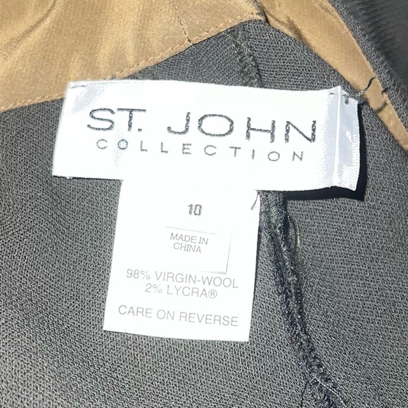 St John Collection Wool Blend Pants Size 10 - Picture 3 of 4